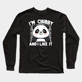 Cute chubby panda Long Sleeve T-Shirt